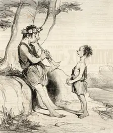 Les Bergers de Virgile, 1842. Creator: Honore Daumier