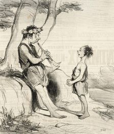 Les Bergers de Virgile, 1842. Creator: Honore Daumier
