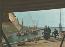 'Les berges du Nil a Ouadi-Halfa; Le Nord-Est Africain 1914. Creator: Jules Gervais-Courtellemont