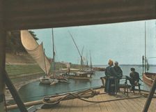 'Les berges du Nil a Ouadi-Halfa; Le Nord-Est Africain 1914. Creator: Jules Gervais-Courtellemont