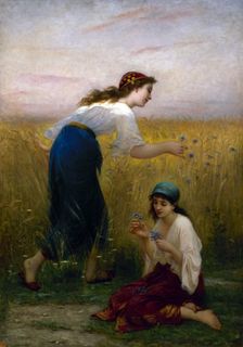 Les Bleuets, c.1882. Creator: Charles Zacharie Landelle