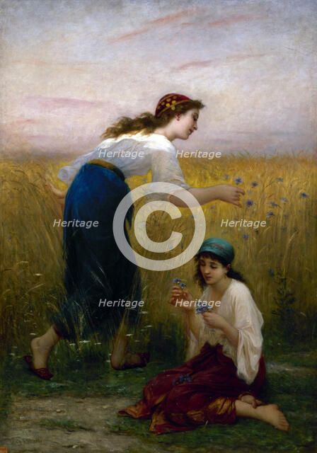 Les Bleuets, c.1882. Creator: Charles Zacharie Landelle.