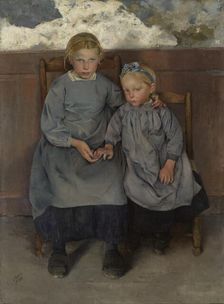 Les Boëchelles. Two Walloon Peasant Children, 1888. Creator: Leon Frederic