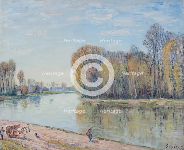 Les Bords du Loing, 1897. Creator: Alfred Sisley.