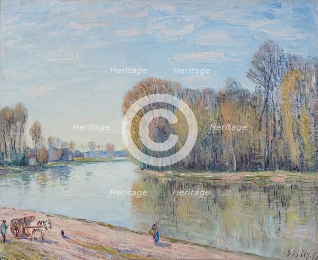 Les Bords du Loing, 1897. Creator: Alfred Sisley.