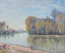 Les Bords du Loing, 1897. Creator: Alfred Sisley