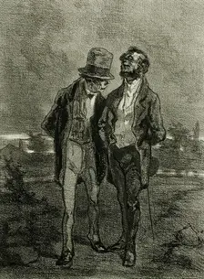 Les Bourgeois, 1856. Creator: Félicien Rops