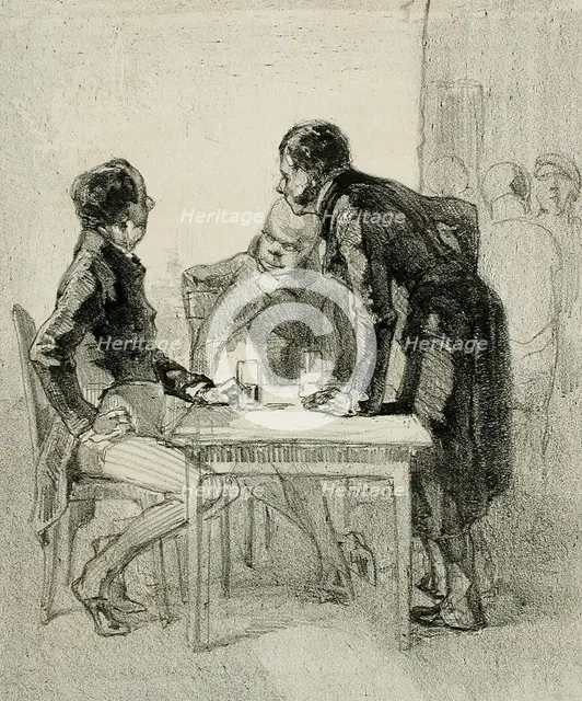 Les Bourgeois, 1856. Creator: Félicien Rops.