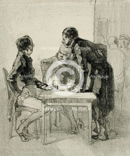 Les Bourgeois, 1856. Creator: Félicien Rops.