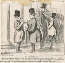 Les Boursicotières. Me trouvez-vous bien ..., 19th century. Creator: Honore Daumier