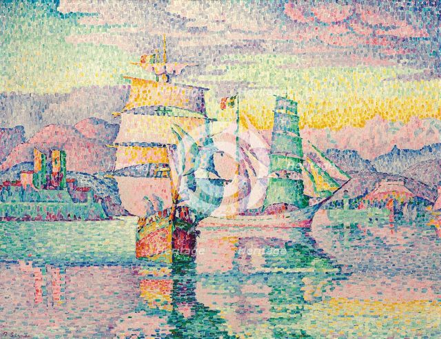 Les bricks-goélettes. Antibes, 1916. Creator: Signac, Paul (1863-1935).