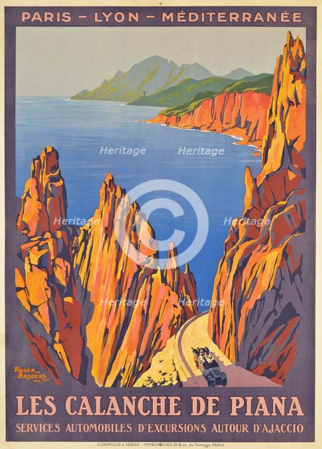 Les calanche de Piana, 1923. Creator: Broders, Roger (1883-1953).