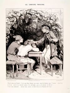 Les Canotiers Parisiens.-Vois-tu Mon ami Durand.., 1843. Creator: Honore Daumier