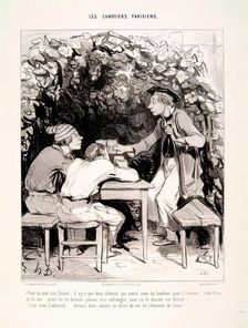 Les Canotiers Parisiens.-Vois-tu Mon ami Durand.., 1843. Creator: Honore Daumier