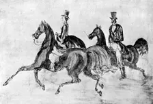 Les Cavaliers (1930).Artist: Constantin Guys