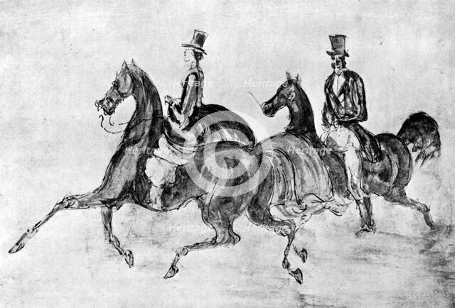 'Les Cavaliers', (1930).Artist: Constantin Guys