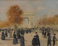 Les Champs-Élysées , 1902. Creator: Raffaëlli, Jean Francois (1850-1924)
