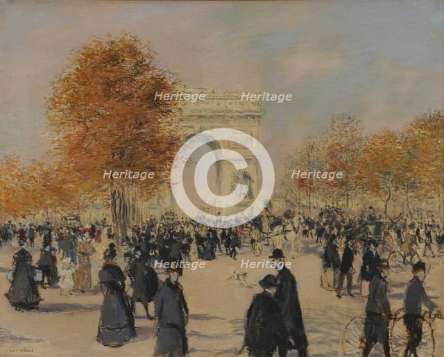 Les Champs-Élysées , 1902. Creator: Raffaëlli, Jean Francois (1850-1924).