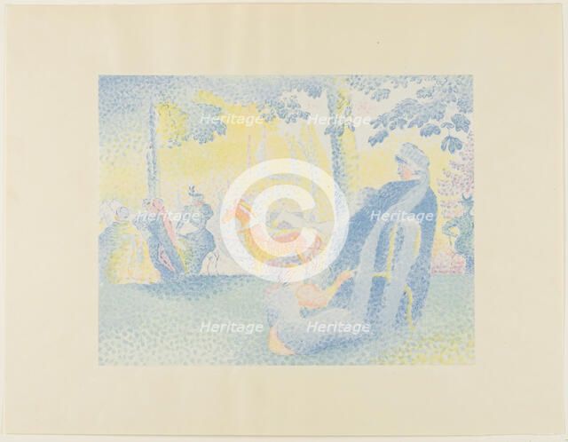 Les Champs Élysées, c. 1898. Creator: Henri-Edmond Cross.