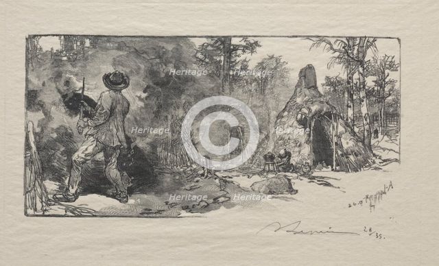Les Charbonniere, 1887. Creator: Auguste Louis Lepère (French, 1849-1918).