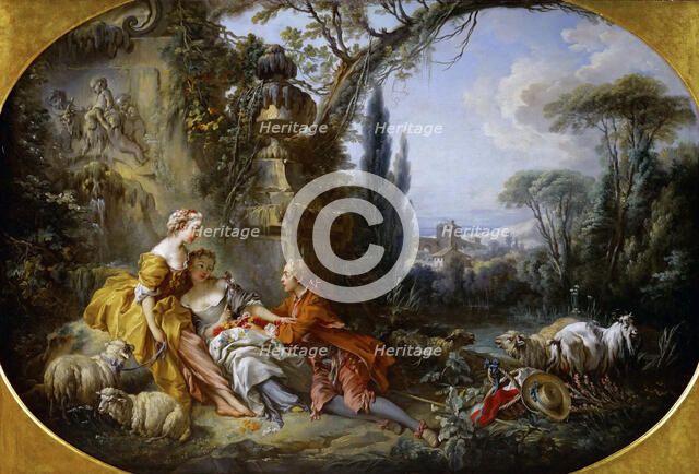 Les Charmes de la vie champêtre (Delights of country life). Artist: Boucher, François (1703-1770)