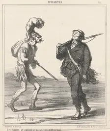 Les chasses se suivent et ne se ressemblent pas, 19th century. Creator: Honore Daumier