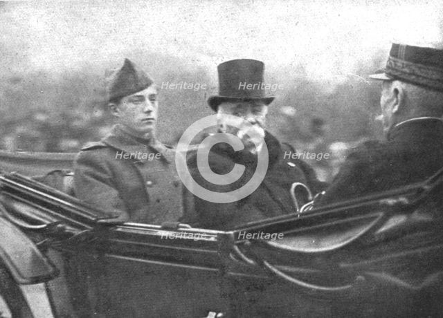 'Les chefs d'etat Allies a Paris; L'arrivee des souverains belges, le 5 decembre: la reine..., 1918. Creator: Unknown.
