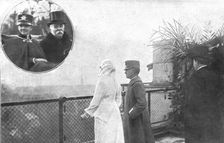 Les chefs d'etat Allies a Paris; Pendant le sejour du roi d'Italie a Paris, du 19 au 21 dec...,1918 Creator: Unknown