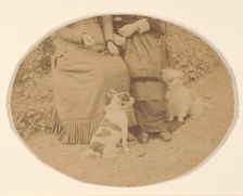 Les Chiens, 1860s. Creator: Pierre-Louis Pierson