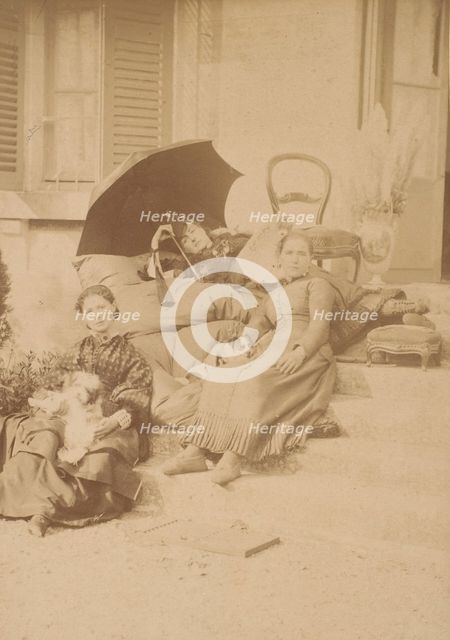 Les Chiens, 1860s. Creator: Pierre-Louis Pierson.