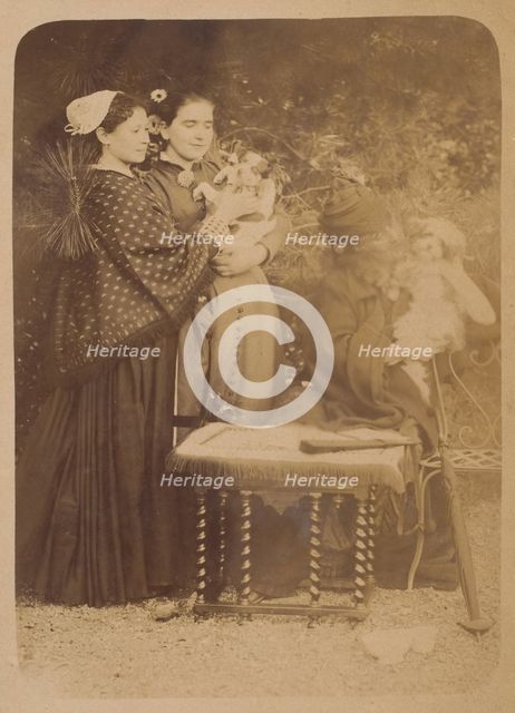 Les Chiens, 1860s. Creator: Pierre-Louis Pierson.