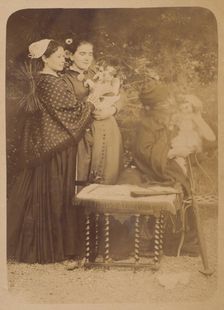 Les Chiens, 1860s. Creator: Pierre-Louis Pierson