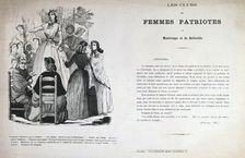 Les Clubs des Femmes Patriotes Paris Commune, 1871. Artist: Anon
