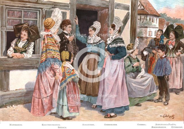 ''Les Costumes de l'Alsace', 1924. Creator: P Kauffmann.