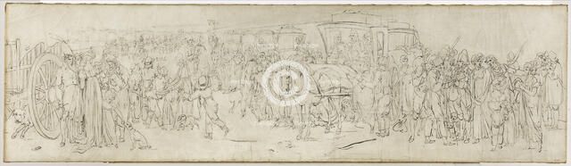 Les coucous sur le quai des Tuileries, c1805. Creator: Louis Leopold Boilly.
