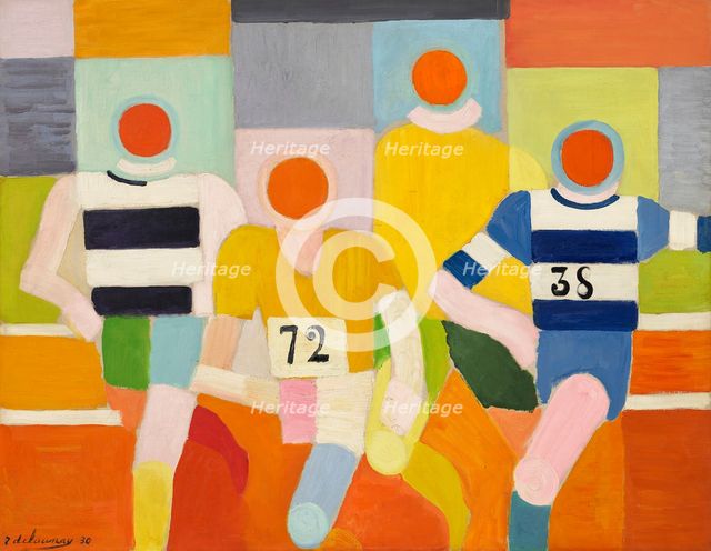 Les Coureurs (The Runners), 1930. Creator: Delaunay, Robert (1885-1941).