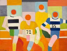 Les Coureurs (The Runners), 1930. Creator: Delaunay, Robert (1885-1941)