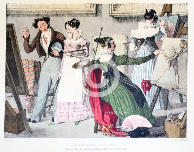 Les Dames Artistes, 1820.