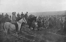 Les defenses de Salonique inspectees par le general Sarrail; les felicitations du general..., 1916. Creator: Hubert Jacques