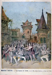Les Dessous de l'Annee revue at the Nouveau Theatre, 1896. Artist: Henri Meyer