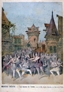 Les Dessous de l'Annee revue at the Nouveau Theatre, 1896. Artist: Henri Meyer