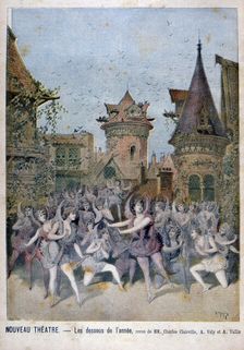Les Dessous de l'Annee revue at the Nouveau Theatre, 1896. Artist: Henri Meyer