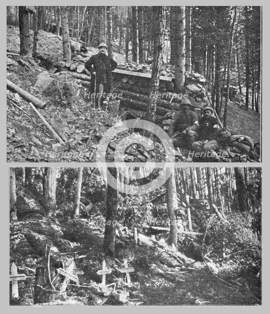 'Les derniers combats de l'Hartmannswillerkopf; un coin de l'Hartmannswillerkopf..., 1916. Creator: Unknown.