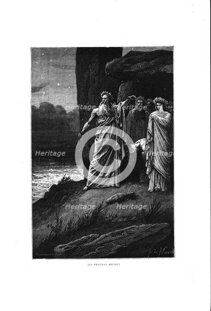 Les derniers druides (The Last Druids), 1883. Creator: Neuville, Alphonse Marie, de (1835-1885).