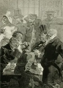 Les Derniers Flamands, 1857. Creator: Félicien Rops