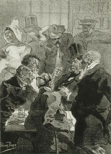 Les Derniers Flamands, 1857. Creator: Félicien Rops