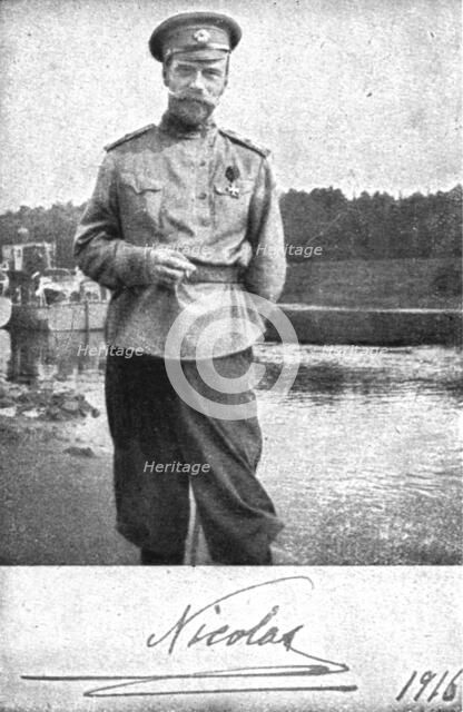 ''Les derniers jours des Romanof; Le empereur', 1916. Creator: Unknown.