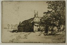 Les Deux Chaumières, 1907. Creator: Donald Shaw MacLaughlan