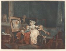 Les Deux Baisers (The Two Kisses), 1786. Creator: Debucourt, Philibert-Louis (1755-1832)