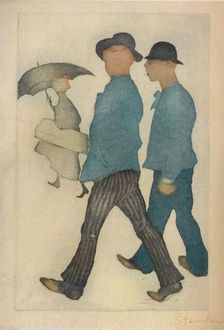 Les Deux Gigolos 1898. Artist: Theophile Alexandre Steinlen